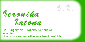 veronika katona business card